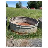 Round Galvanized Steel Livestock Water Tank