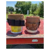 Bucket Tool Organizers with Assorted Hand Tools