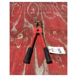 Manual Bolt Cutters with Red Handles
