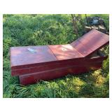 Red Metal Truck Bed Tool Box