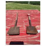 Set of Two Square-Point Shovels