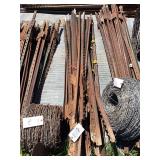 Assorted Steel T-Posts, (25)