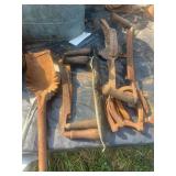 Assorted Collection of Farm and Hand Tools