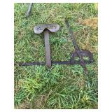 Metal Implement Seat with Adjustment Lever and Quadrant