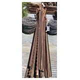 Assorted Steel T-Posts, (25)