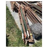 Assorted Steel T-Posts, (25)