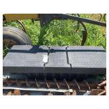 Black Plastic Diamond Plate Pattern Utility Storage Box