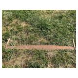 Two-Man Crosscut Saw with Wooden Handles