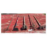 Collection of Five Long-Handled Garden Cultivation Tools