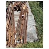 Assortment of Steel T-Posts, (25)