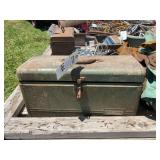 S-K Tools Metal Cantilever Tool Box with Assorted Hand Tools