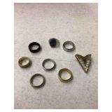 Assortment of Rings & Collar Tip