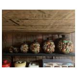 Ceramic Fruit and Nut Canister Set with Lids