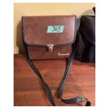Bushnell Binoculars in Brown and Black Case with Strap