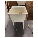 Freestanding Utility Sink with Metal Stand