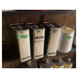 Metal Canister Set with Sugar Tea Coffee Flour Labels