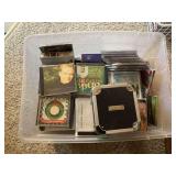 Large Collection of Christian Music CDs with Storage Case and Plastic Totes