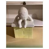 Humpty Dumpty Ceramic Cookie Jar on Brick Wall