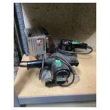 Assorted Electric Sanders Lot with Black and Decker Quick Finish and Ward Powr Kraft Belt Sander