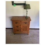 Wooden Washstand with Drawers and Cabinet Door