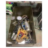 Metal Ammo Can Filled with Pneumatic Tools and Accessories