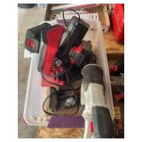 Porter-Cable Power Tool Lot with Cordless Drill, Reciprocating Saw, Batteries, and Chargers