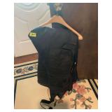 Black Protective Vest with Straps and Pockets