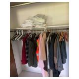 Assorted Closet Lot Featuring Jackets, Blazers, and Linens