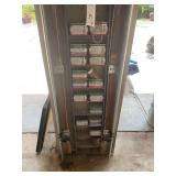 Custom Garage Storage Organizer Unit with Coffee Tin Compartments and Shelving