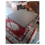 Square Folding Card Table with Metal Frame
