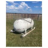 300 gal(?) LP tank, on skids, great for a deer stand cabin, shop