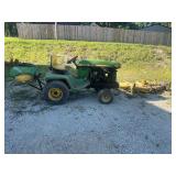 John Deere 430 Lawn Tractor with Mower Deck and Rear Attachment