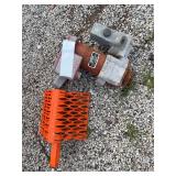 Pump and wheel chock