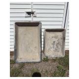 Concrete mixing boxes