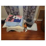 Mixed Lot of Household Goods, Linens, and Accessories