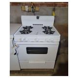 Premier White Gas Range Stove with Oven and 4 Burners