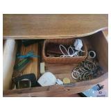 Lot of Assorted Household Items and Miscellaneous Contents across Four Drawers