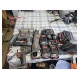 Porter-Cable 18V Cordless Power Tool Lot with Batteries and Chargers
