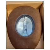 John B. Stetson Co. John Deere Exclusive Brown Felt Cowboy Hat Size 7 1/8