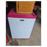 Emerson Mini Refrigerator in White and Pink