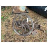 Cast Iron Corn Sheller Parts and Framework