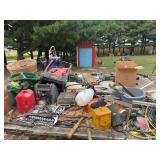 Assorted Tools, Hardware, Shop Equipment, and Household Lot