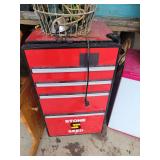 Stone Seed Branded Mini Refrigerator with Tool Chest Front Panel