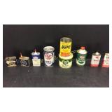 Motor Oil cans STP, ENCO, Lock Ease, Casite,
