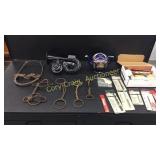 Antique Horse Bits, Car Horn, Drill Bits, Japan