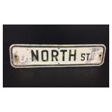 North St Metal Sign