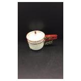 Vintage Red And White Enamelware