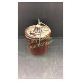 Stoneware Crock With Snap Lid