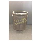 Antique Crock Stoneware 4 Gallon Crock With Dark