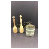 Sift-Chine And 2 Wood Muddlers